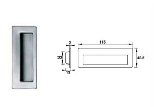 Tay nắm âm Hafele 902.01.530