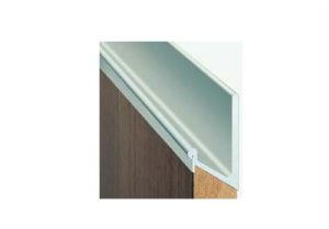 Tay nắm dạng thanh nhôm mạ màu bạc Hafele 126.35.925