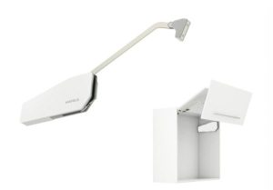 Tay nâng 2 cánh Häfele cao 840-910mm 20kg màu trắng 493.05.901