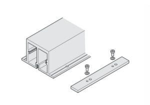 Thanh gia cố cho ray trượt, dành cho hệ thống đôi dài đến 2800 mm mà không có tấm giữa. Có kèm đế nối, độ trũng tối đa của tấm trên tủ -22%