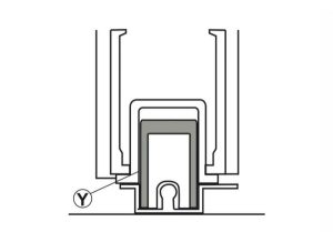 Thanh nhôm Y cho cánh cố định màu bạc dài 6m Hafele 403.75.447
