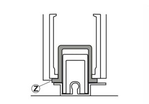Thanh nhôm Z cho cánh cố định màu đen 6m Hafele 403.75.442