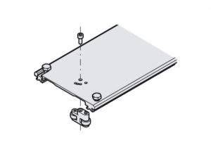 Thanh kết nối phía trên nóc tủ cho 2 cánh cửa khi xếp, có thể điều chỉnh dài 650 mm Hafele 408.30.093